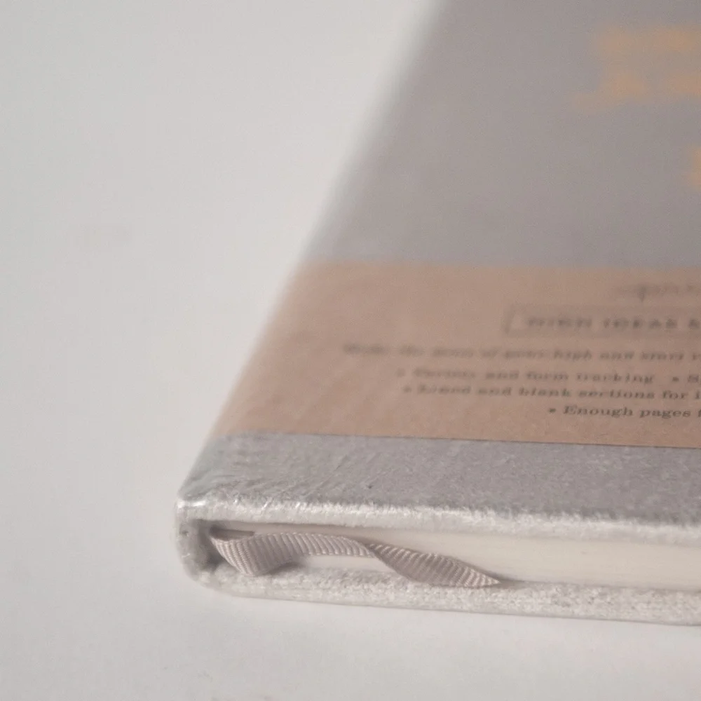 Print Fresh Smoking Journal in Gray Velvet Hardcover